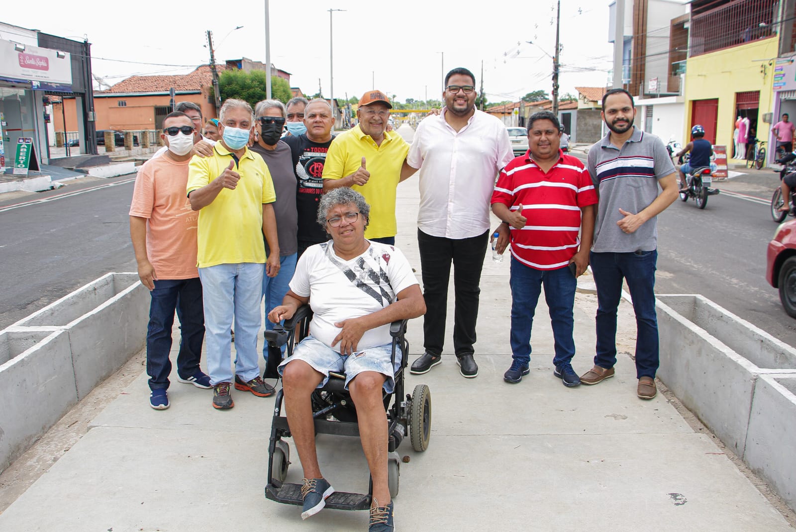 Dr Pessoa acompanha obra da galeria no Mocambinho, na Zona Norte de Teresina